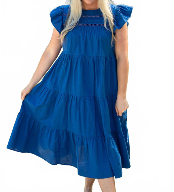 Layerz Clothing Lana Maxi Dress Blue Medium 3