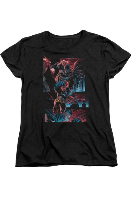 Gildan Batman Dark Knight Panels Short Sleeve T-Shirt Black Small 2