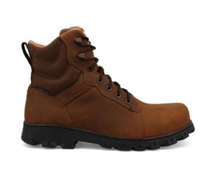 Twisted X Nano Safety-Toe Barnshield Work Boot Brown US 10.5 2
