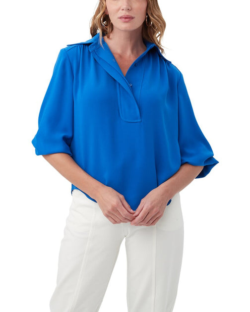 Trina Turk Rum Top Blue XS 2