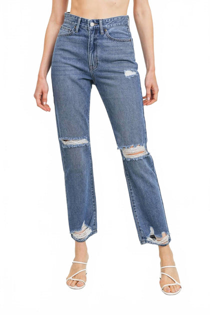 JBD Peyton Straight Leg Jeans Blue 24 2