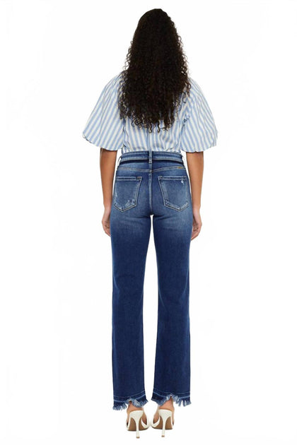 KanCan High Rise Slim Straight Jeans Blue 31 3