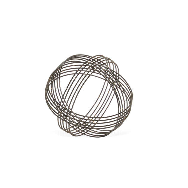 Hivvago 7" Graue Metall Dekorationskugel 4