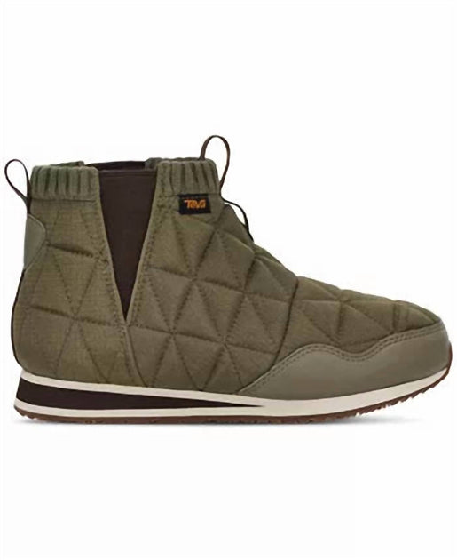 Teva Re Ember Mid Quilted Slip-On Ankle Booties Green US 10 2