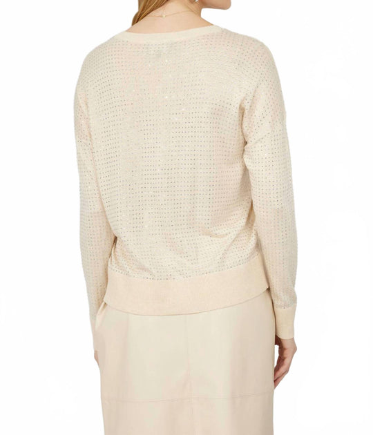 Frank Lyman Bling Strickpullover Beige 3