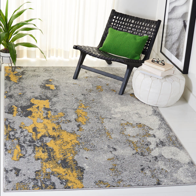Safavieh Adirondack ADR134 Area Rug Grey Yellow 3