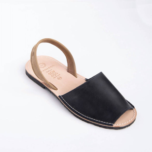 Numa by Spanians Avarcas Flat Sandal Black US 12 2