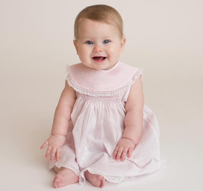 Feltman Brothers Girls Vintage Sleeveless Pintucked Collar Dress