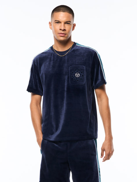 Sergio Tacchini Cresta Velour Pocket T-Shirt Multi Small 3
