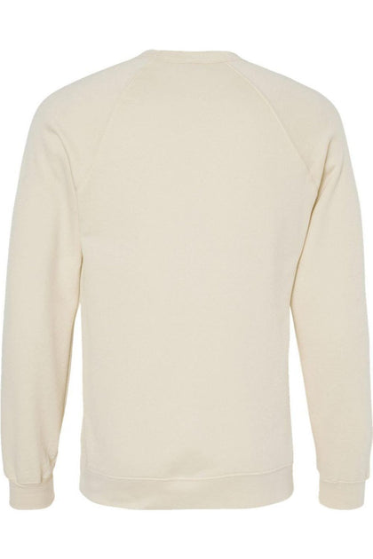BELLA + CANVAS Sponge Fleece Raglan Crewneck Sweatshirt White Small 4
