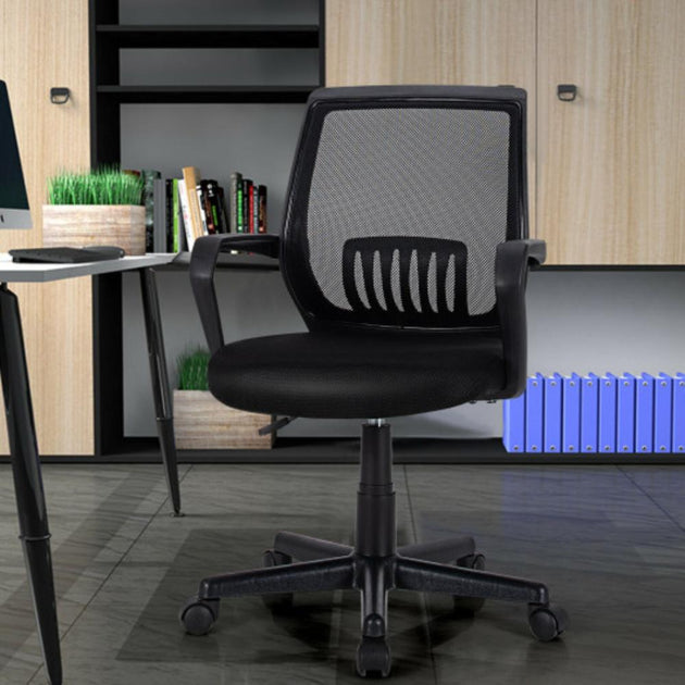Hivvago Mid-Back Mesh Office Chair Black 2
