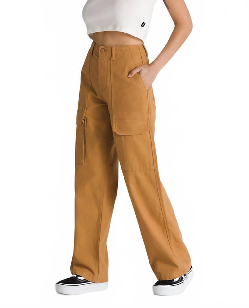 Vans Arroyo Wide Leg Cargo Pants Brown Sugar 32 3