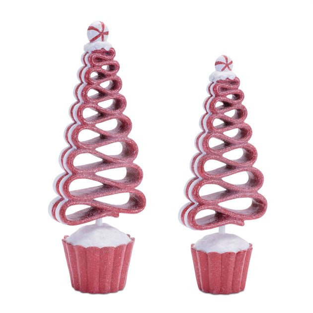 Melrose International Ribbon Candy Tree Red White 2