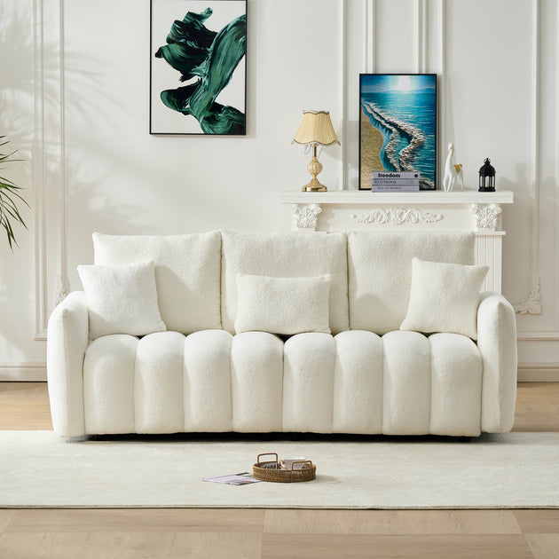 Streamdale 78 Teddy Fabric Sofa 3
