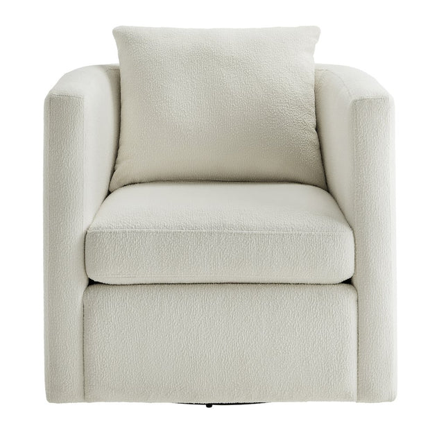 Comfort Pointe Sheldon Swivel Barrel Chair Ivory 3