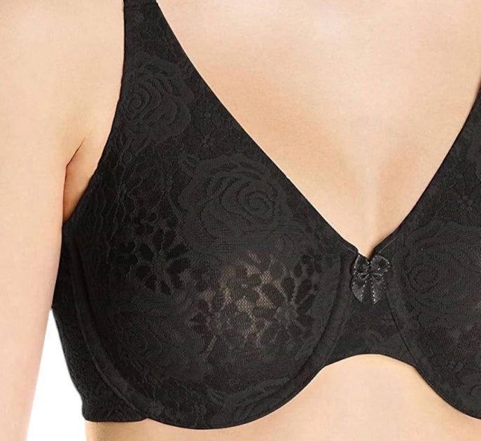Wacoal Halo Lace Unterbrust Bügel-BH Schwarz 32DDD 3
