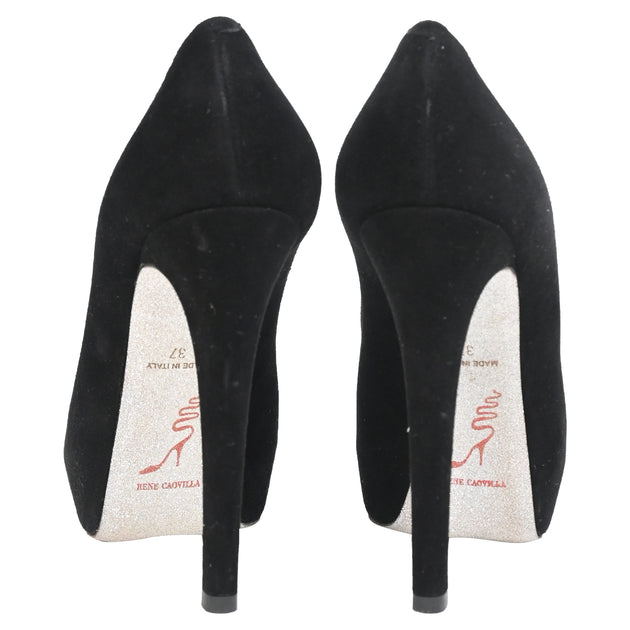 René Caovilla Platform Pumps Black EU 37 4