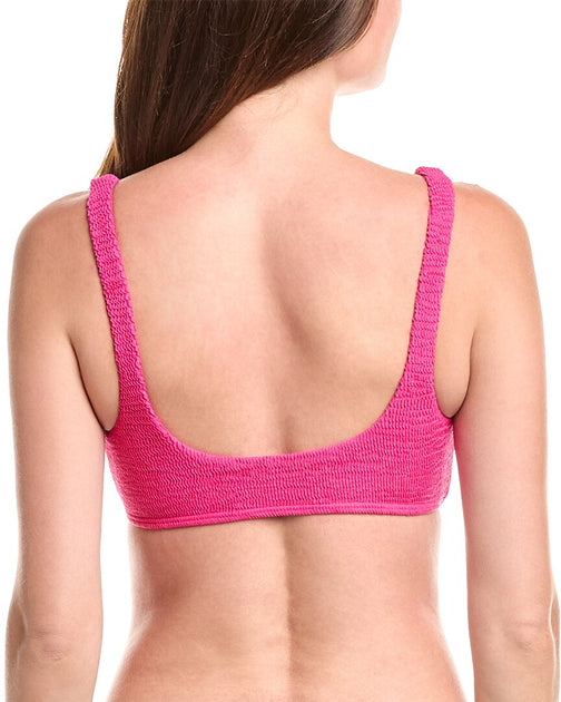 Vince Camuto Textured Ring Bra Top Pink X-Small 3