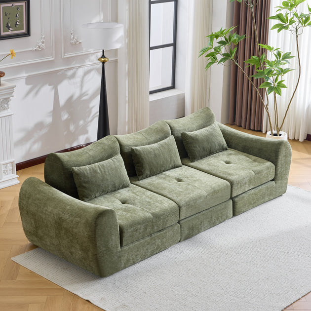 Streamdale Modular Cloud Sofa Bed Gray 6