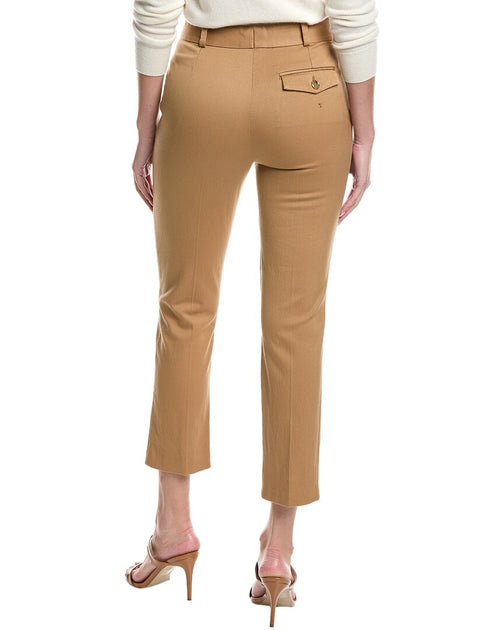 St. John Stretch Gabardine Pant Brown US 2 3