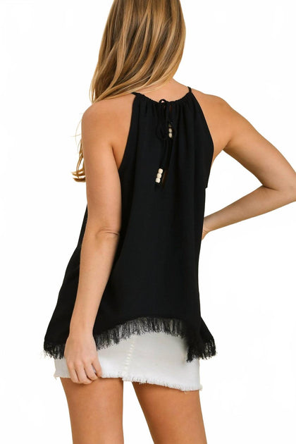 umgee Sleeveless Top Black Large 4