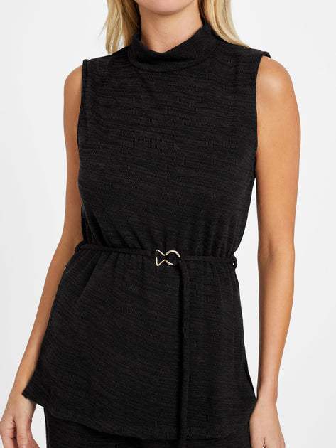 Guess Factory Freya Tunique Haut Noir Medium 4