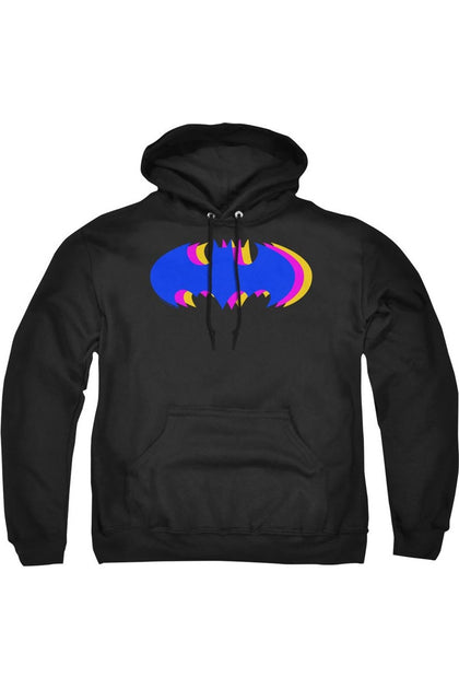 Gildan Batman Tri Colored Symbol Hoodie Black Small 2