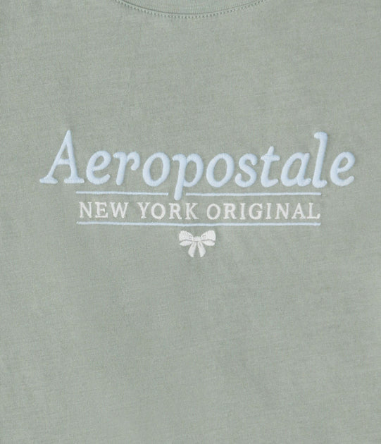 Aeropostale Original Bow Graphic T-Shirt Grün Medium 3