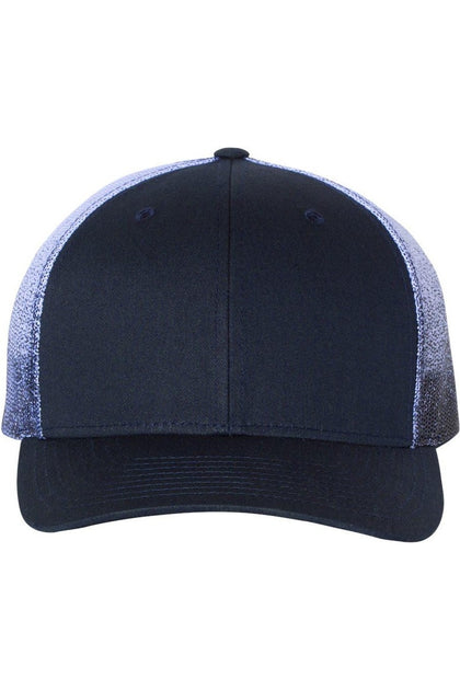 Richardson Printed Mesh-Back Trucker Cap Black One Size 3