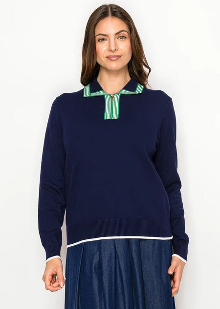 Yal New York Strickpullover Blau XLarge 2