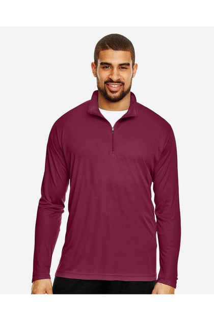 Team 365 Zone Performance Quarter-Zip Pullover Red Small 3