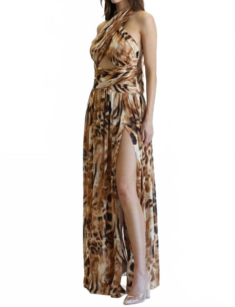 Blithe Maxi Dress Brown Large 2