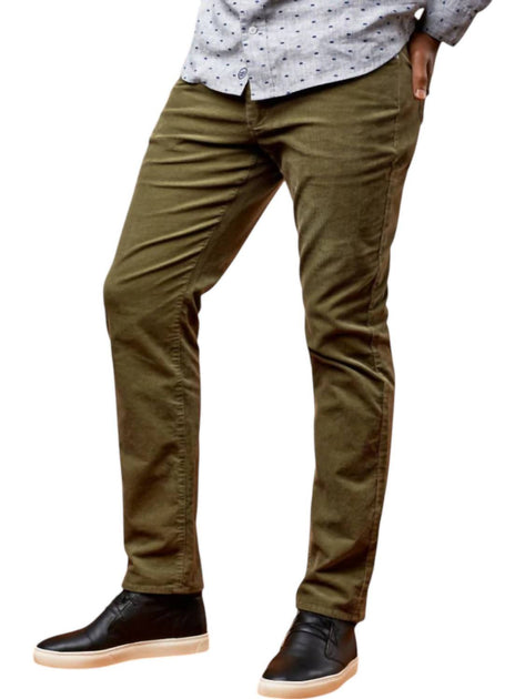 Pantalon en Velours United Harrison Vert US 30 Regular 2