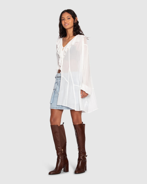 Belle & Bloom Send Love To You Chemise Blanc Medium 4