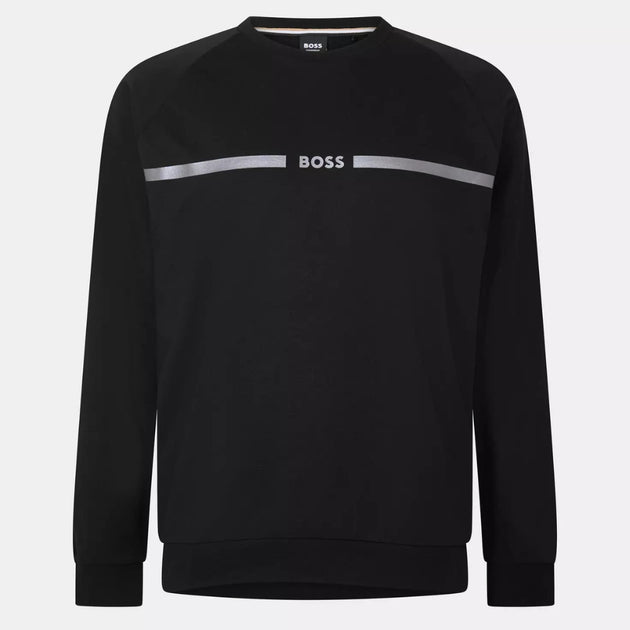 Hugo Boss Authentic Crewneck Lounge Sweatshirt Black Small 2