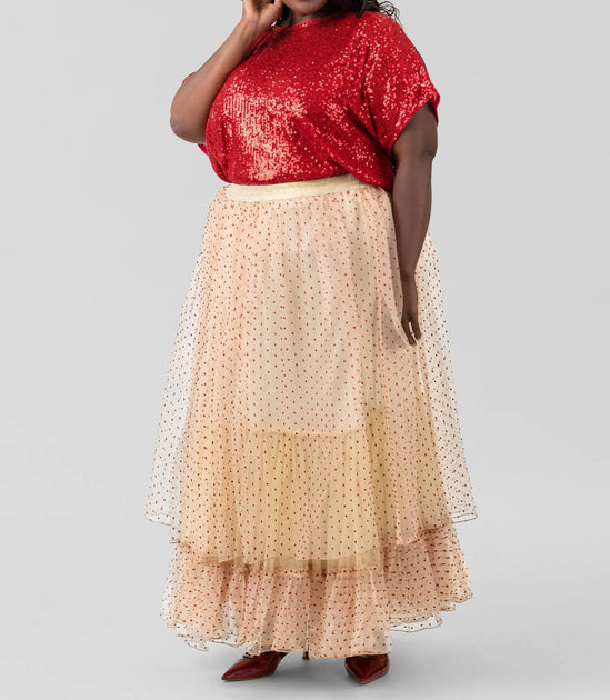 -bl^nk- Tilly Maxi Skirt Beige 1X 2