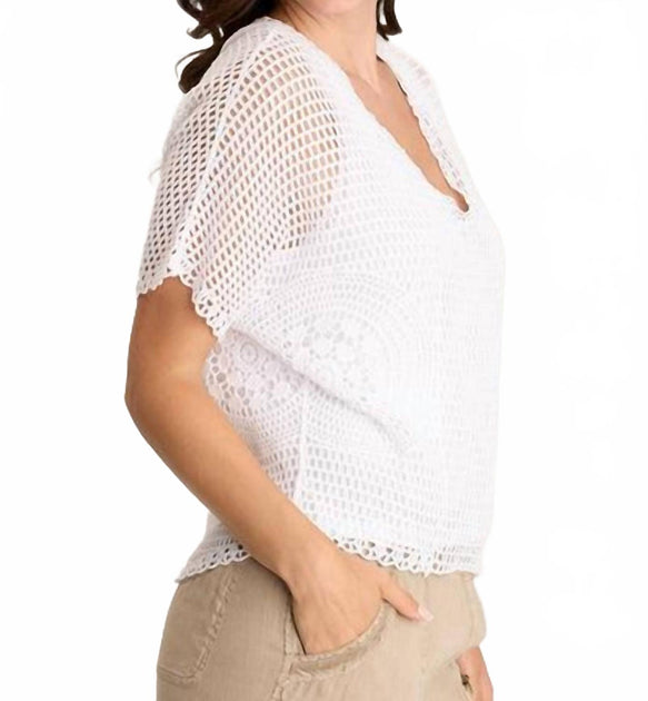 XCVI Centre Top White Medium 3
