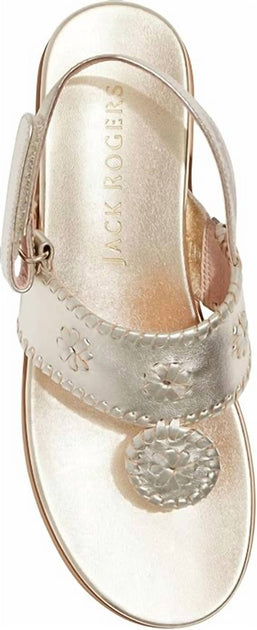 Jack Rogers Jacks Weekend Leather Sandal Beige US 6 3
