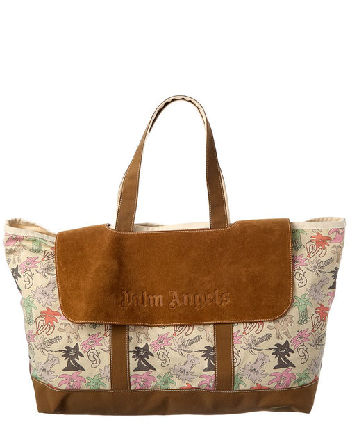 Angels Palmity Canvas Suede Tote Multi Large 2