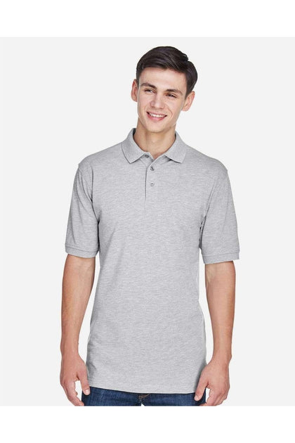 Harriton Easy Blend Polo Grey Medium 4