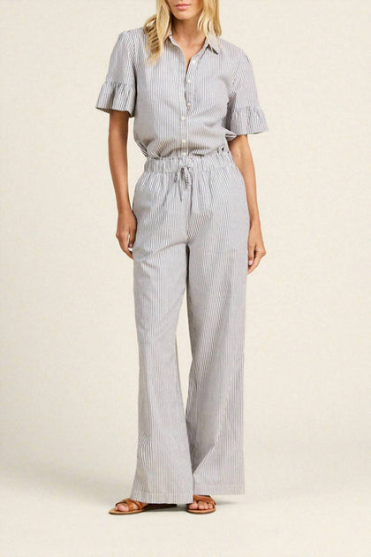 TROVATA Vera Pant Striped Blue Medium 2