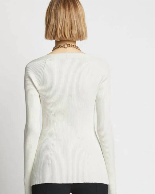 Proenza Schouler Clean Viscose Knit Top White Medium 3