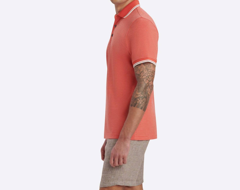 Bugatchi Uomo Polo Pink Large 4