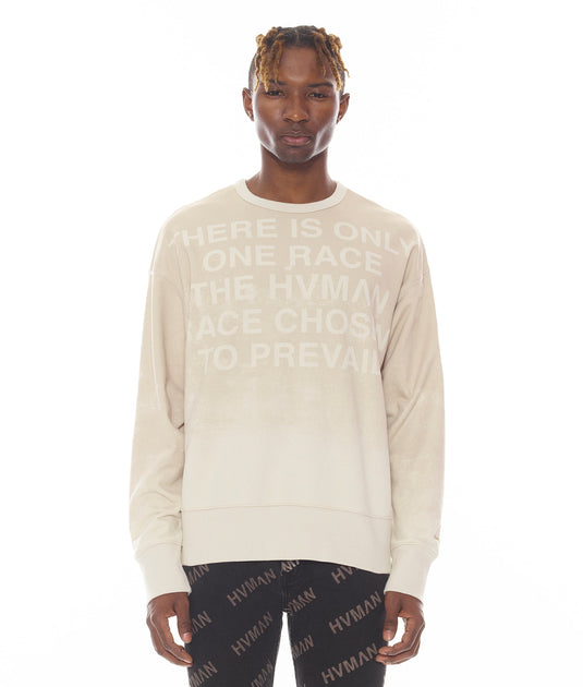 HVMAN Crew Sweatshirt Beige Small 2