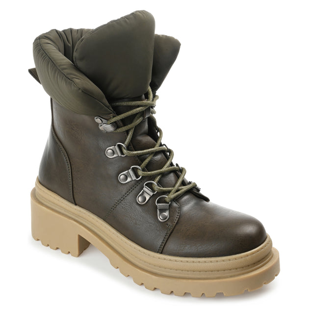 Journee Collection Irrah Bootie Green US 9.5 2