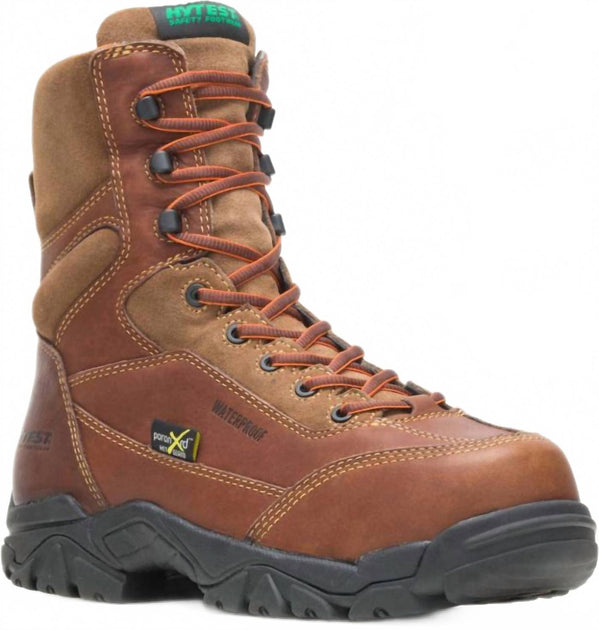 HYTEST Apex Mid Lace-Up Composite Toe Safety Work Boots Brown US 9 2