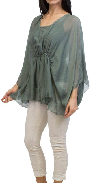 GIGI MODA Paolita Blouse Green One Size 2