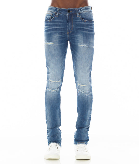 HVMAN Strat Super Skinny Jeans Bleu 38 9