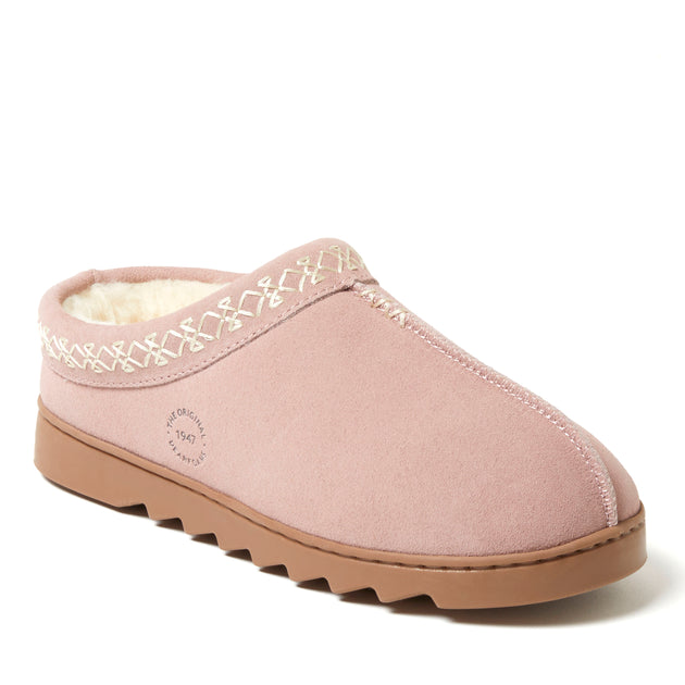 Dearfoams Dorein Clog Slipper Beige US 7 3