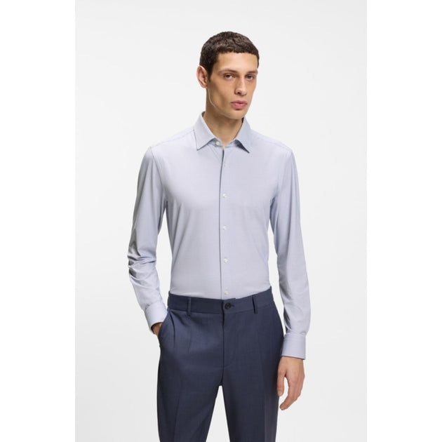Boss Slim-fit Hemd blau US 17 4